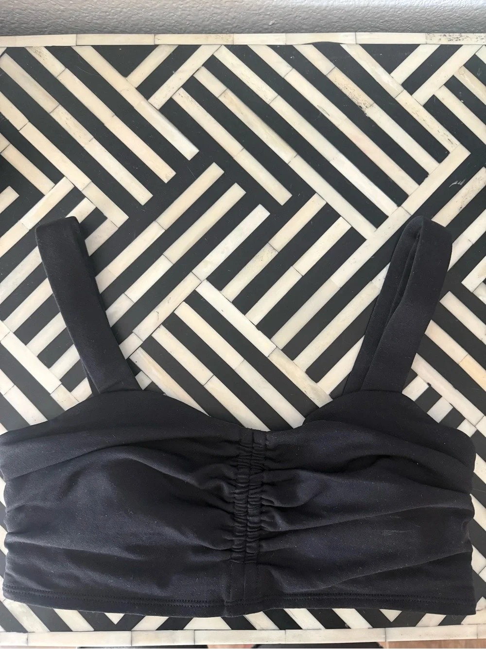 ALO Black Ruched sports bra  size small- Women